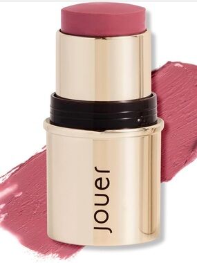 New Jouer Blush & Bloom Cheek + Lipstick, Bare Rose Hydrating Cream Blush Stick